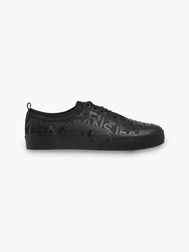 Calvin Klein USA Recycled Logo Mens Sneakers Black 0749516-XM